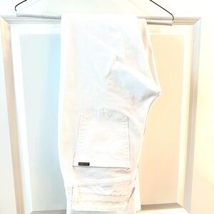 Classic White Boot Cut Jeans - Timeless Flare